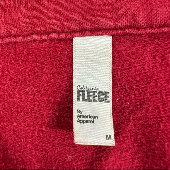 Fort Collins Brewery Zip-Up Sweatshirt - Red with White Piping - Size Medium - Picture 4 of 4